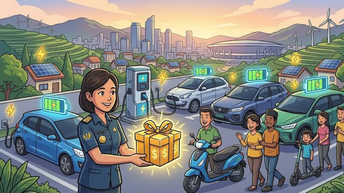 Subsidi Kendaraan Listrik 2026 Resmi Disiapkan: Motor Dapat Rp5 Juta, Mobil hingga Rp50 Juta, Ini Dampak dan Pro Kontranya (Gemini AI)
