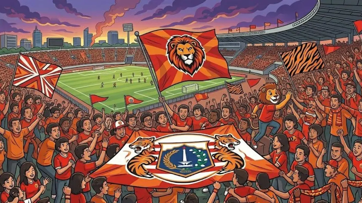 Jakmania Persija Bergemuruh! Seruan Total Dukung Macan Kemayoran dan Tekanan Lawan Persib Jadi Sorotan (Gemini AI)