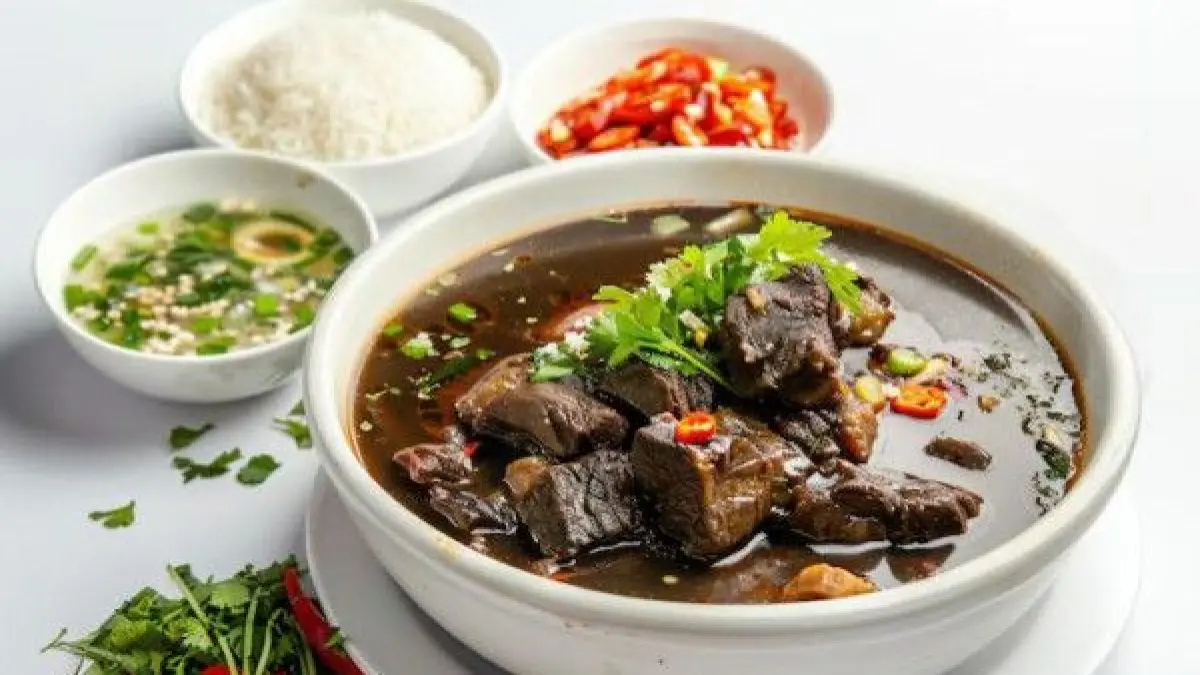 Jelajahi 18 makanan khas Jawa Timur paling enak! Ada Rawon, Rujak Cingur, hingga Soto Lamongan. Inspirasi menu kuliner otentik yang wajib Anda coba hari ini!(Pinterest)