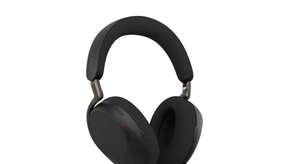 Jabra Evolve2 65 Flex hadir dengan AI Clear Voice, ANC adaptif, dan baterai tahan lama untuk meeting profesional tanpa gangguan. (Pinterest) 