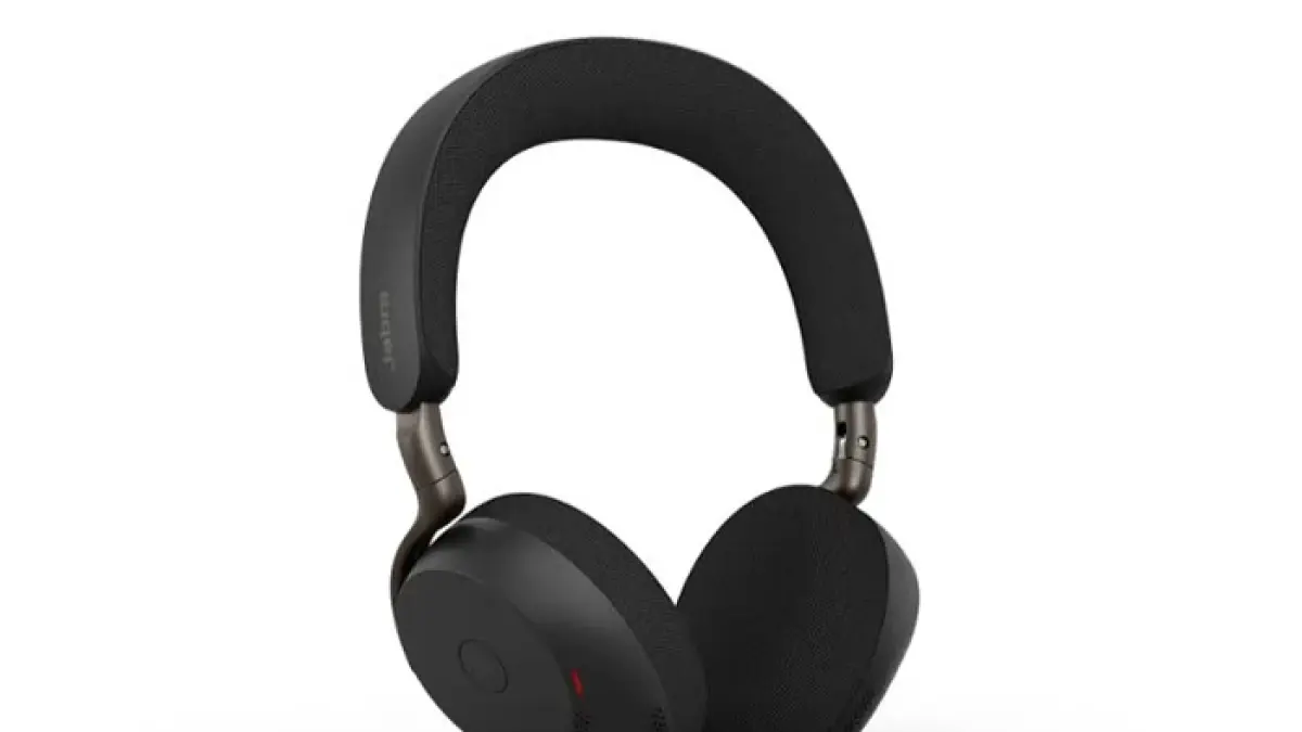 Review Jabra Evolve2 65 Flex, headset kerja premium dengan ANC adaptif, AI Clear Voice, dan baterai tahan lama untuk meeting. (Pinterest) 