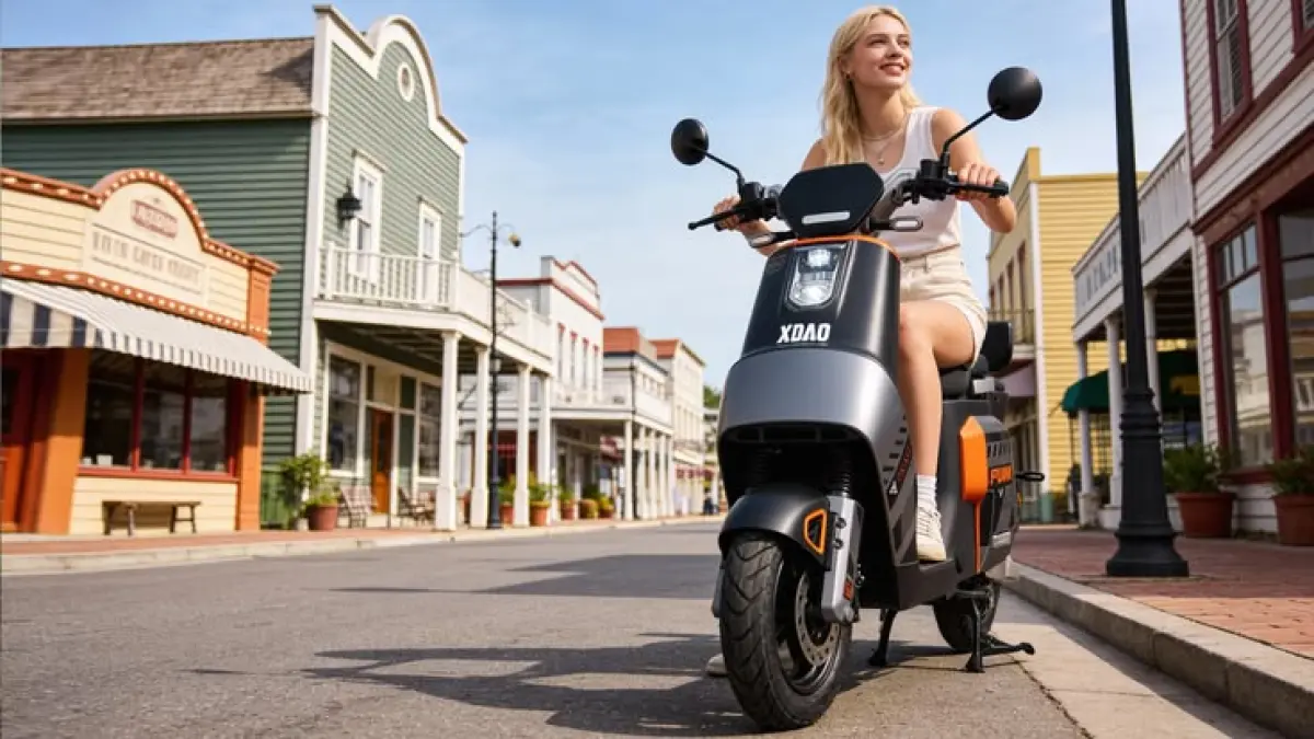 Yadea GS70 jadi sorotan karena desain futuristik, fitur pintar, dan jarak tempuh hingga 100 kilometer.(Pinterest)