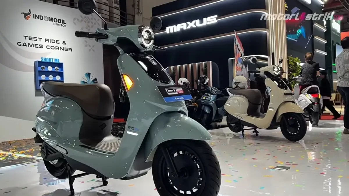 Indomobil Emotor Cutie meluncur di IMS 2026. Motor listrik Rp15 jutaan dengan jarak tempuh hingga 140 km dan fitur lengkap.(screenshot youtube)