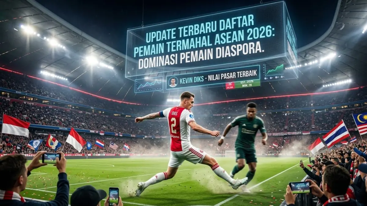 Daftar pemain termahal ASEAN 2026 terbaru menunjukkan dominasi pemain diaspora dengan nilai pasar yang terus naik di level internasional.