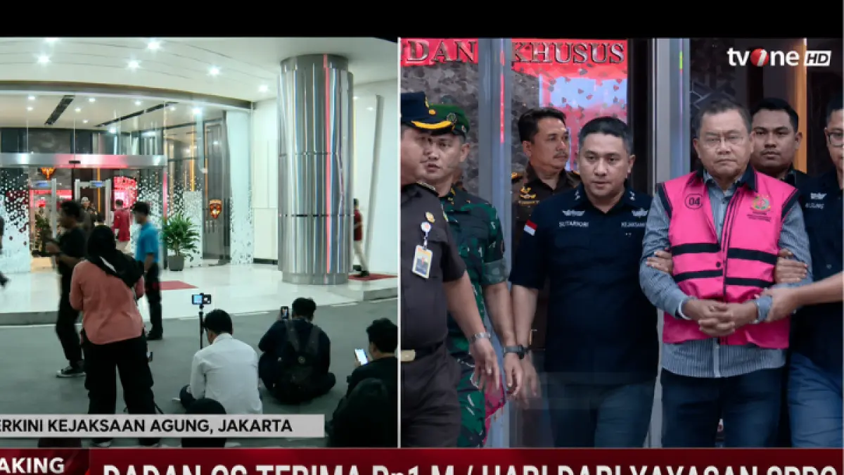 Kejagung menahan tiga petinggi BGN terkait dugaan korupsi Program Makan Bergizi Gratis dan gratifikasi yayasan SPPG. (YT.TVONENEWS)