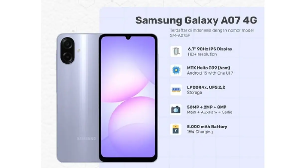 7 HP Samsung terbaik harga Rp1 jutaan hingga Rp3 jutaan 2026, awet dipakai bertahun-tahun, layar AMOLED dan dukungan 5G.(Gemini AI)