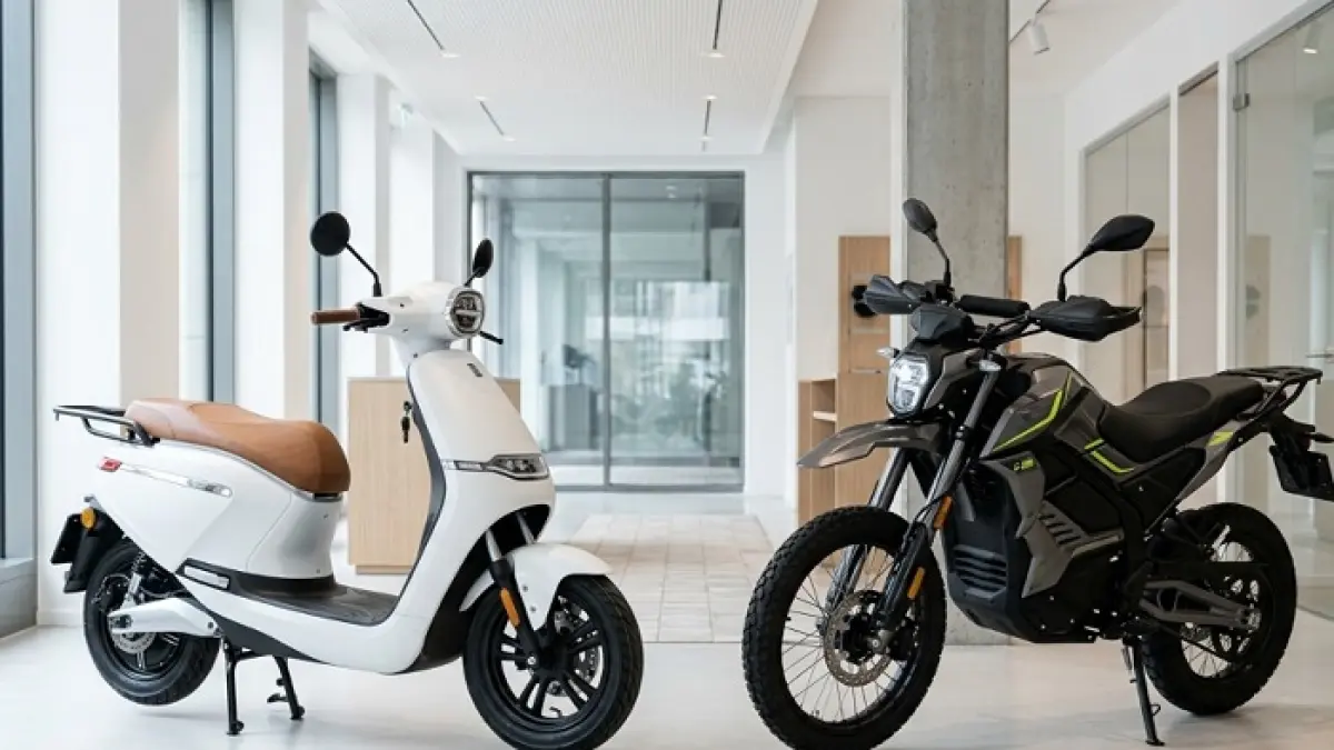 Garansi baterai motor listrik Indomobil 3 tahun, rusak diganti baru. Simak harga dan spesifikasi lengkapnya. (Ilustrasi Gemini AI)