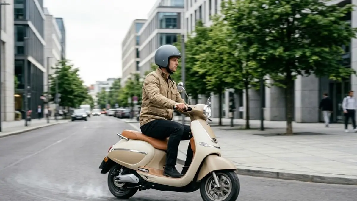 Indomobil E-Motor QT resmi meluncur di IMS 2026. Motor listrik Rp15 jutaan ini punya jarak tempuh hingga 140 km. (Ilustrasi Gemini AI)