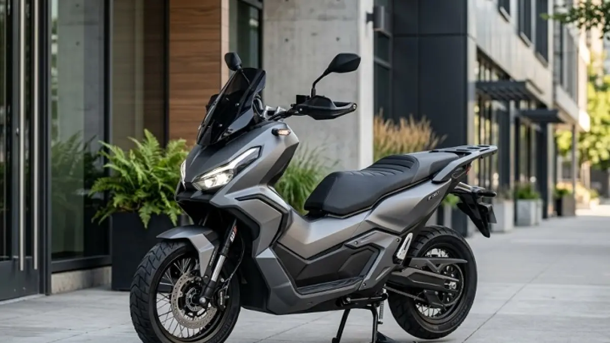 Update harga motor listrik Indomobil 2026, Tirano Rp28,6 juta hadir dengan desain adventure dan fitur modern. (Ilustrasi Gemini AI)