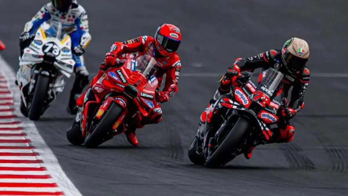 Hasil MotoGP Prancis 2026: Jorge Martin juara di Le Mans, Bagnaia crash, klasemen MotoGP makin sengit.(pinterest) 