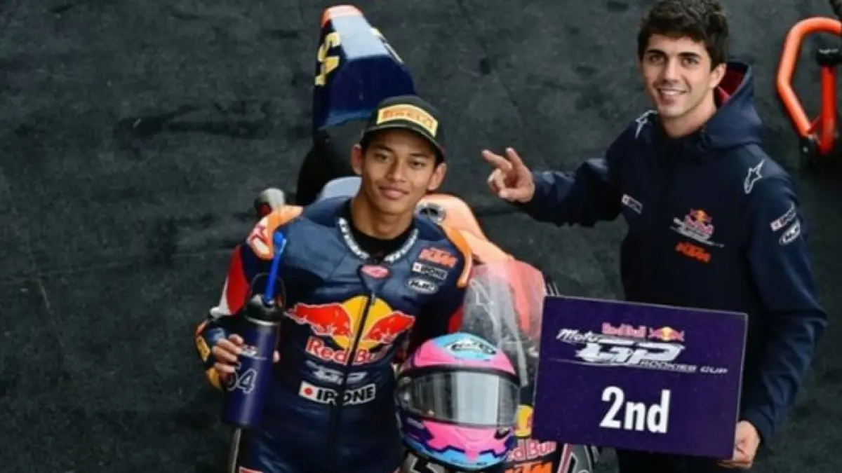 Veda Ega Pratama dapat upgrade rahasia Honda Team Asia jelang Moto3 Ceko 2026. Bidik lima besar klasemen dunia. (Pinterest) 