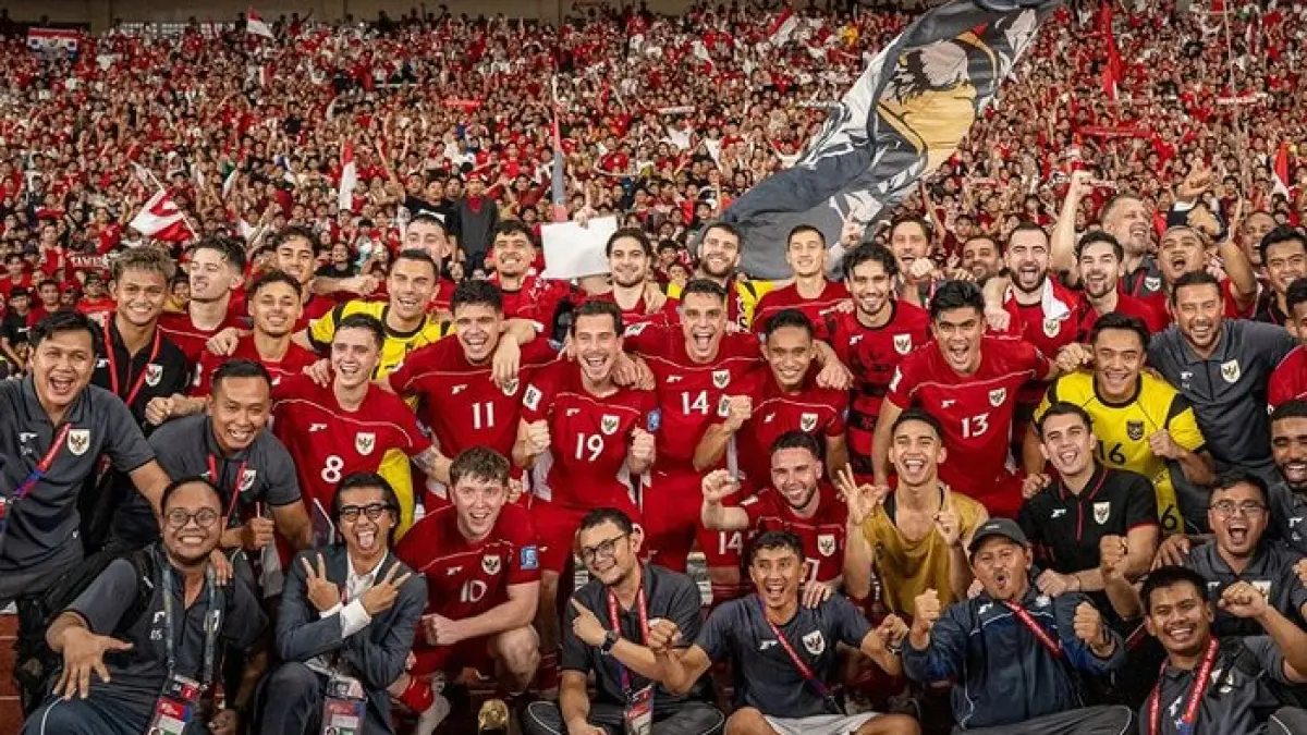 Hasil Piala Dunia 2026: Timnas Indonesia pesta gol dan hancurkan Bolivia 7-0. Garuda langsung mencuri perhatian dunia.(Gemini AI)