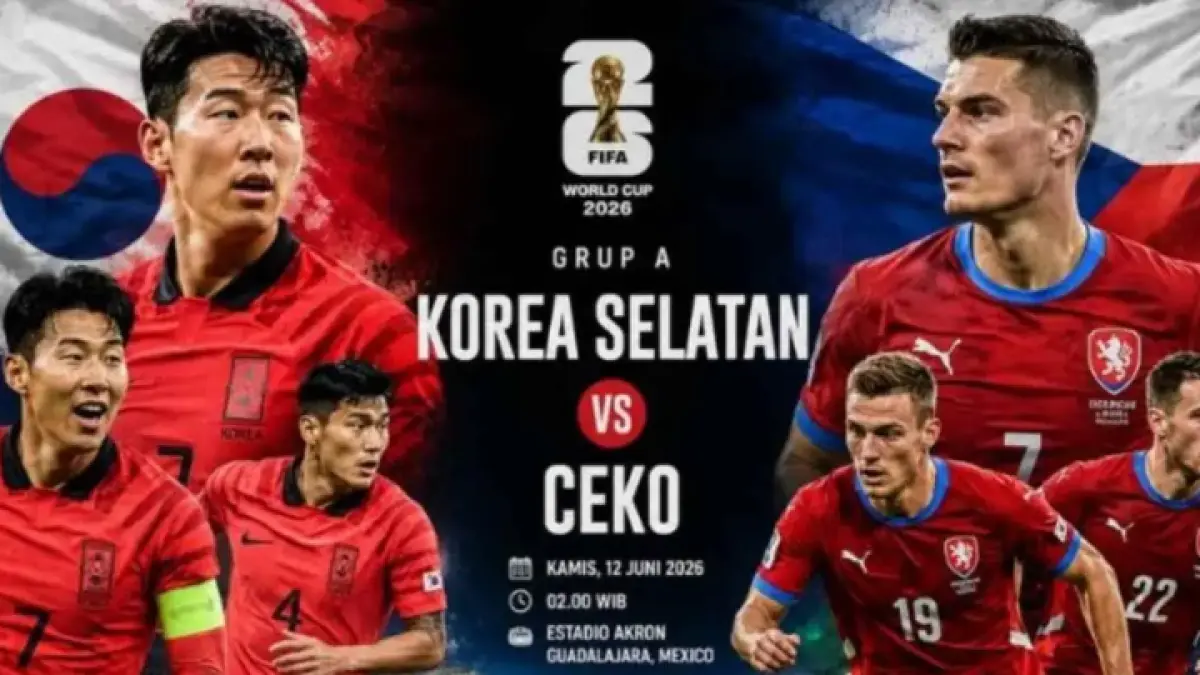 Prediksi Korea Selatan vs Ceko di Piala Dunia 2026, Duel Sengit Grup A Perebutkan Tiga Poin Perdana. (MEDIA PERJUANGAN.COM)