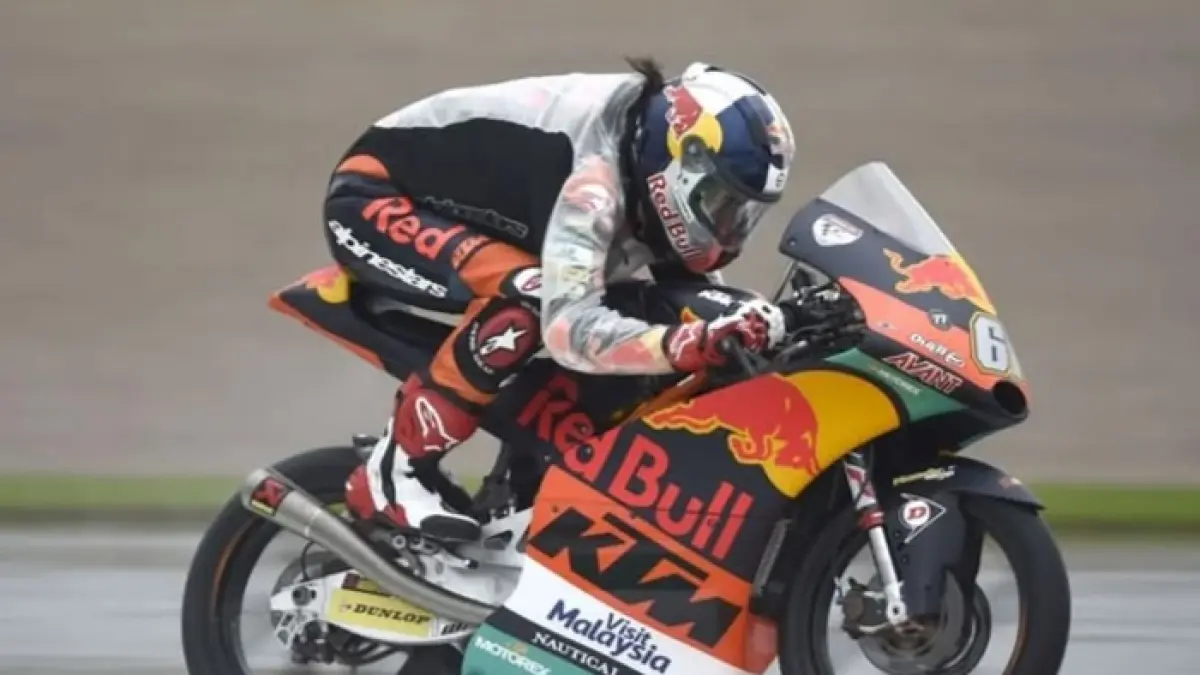 Veda Ega Pratama jadi sorotan di Moto3 Italia 2026. Simak jadwal race Mugello dan posisi klasemen terbaru. (Pinterest)