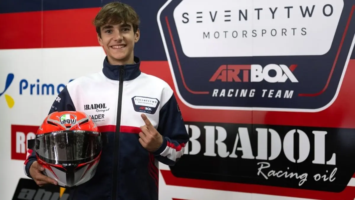 Profil Brian Uriarte Moto3 2026, juara Mugello dan rookie KTM Ajo dengan performa kuat di musim Grand Prix terbaru.(Gemini AI)