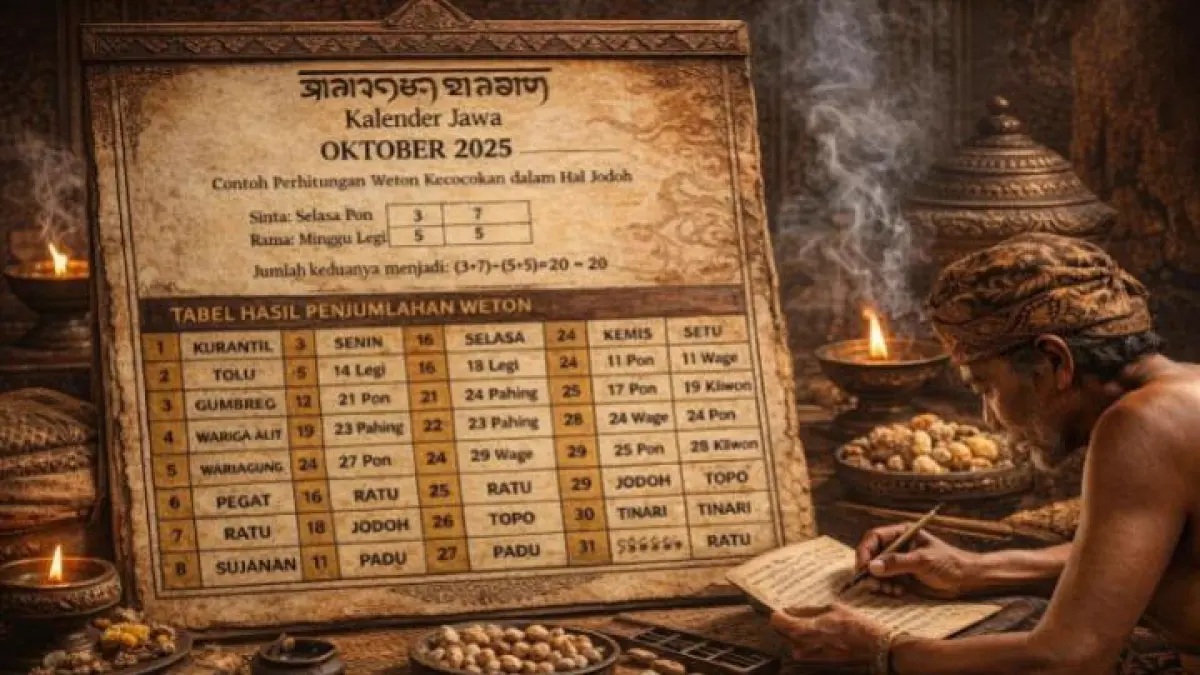Weton paling beruntung 2026 ramai dibahas. Simak prediksi rezeki, karier, dan peluang keberuntungan menurut tradisi Jawa.