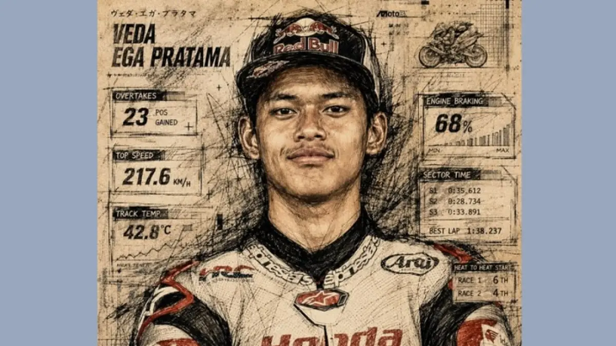 Moto3 Ceko 2026 jadi kesempatan emas Feda Ega Pratama menembus lima besar klasemen dunia. Mampukah wakil Indonesia bersinar? (PINTEREST)