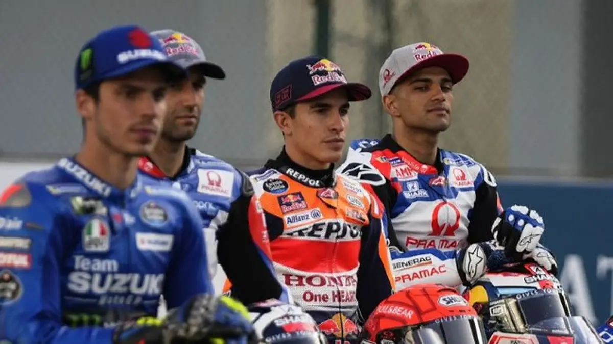 MotoGP 2026 memanas! Marc Marquez dipuji luar biasa, Ducati akui krisis awal musim, dan Pedro Acosta jadi ancaman baru.(Pinterest)