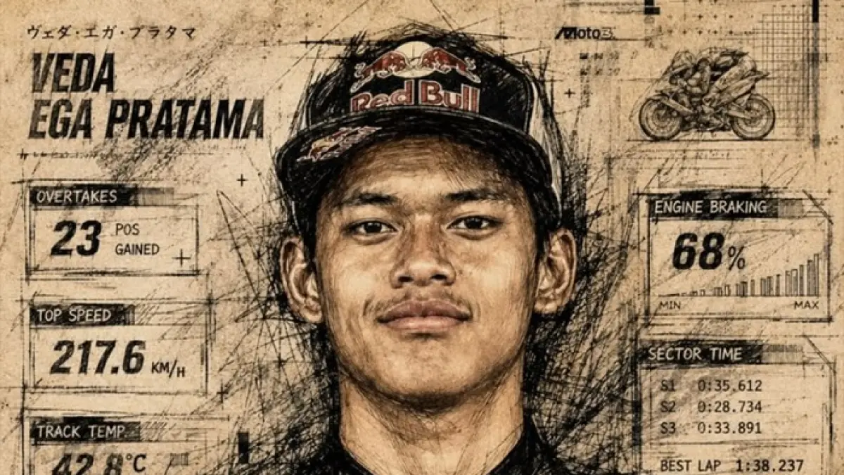 Veda Ega Pratama sukses jadi juara Asia Talent Cup dan digadang sebagai calon pembalap Indonesia di MotoGP. (PINTEREST)