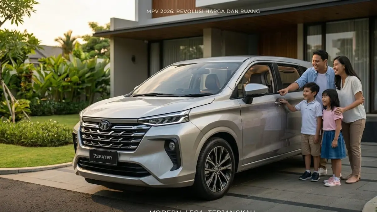 MPV murah pesaing Calya dan Sigra 2026 hadir dengan kabin lega, fitur modern, dan harga terjangkau untuk keluarga Indonesia.
