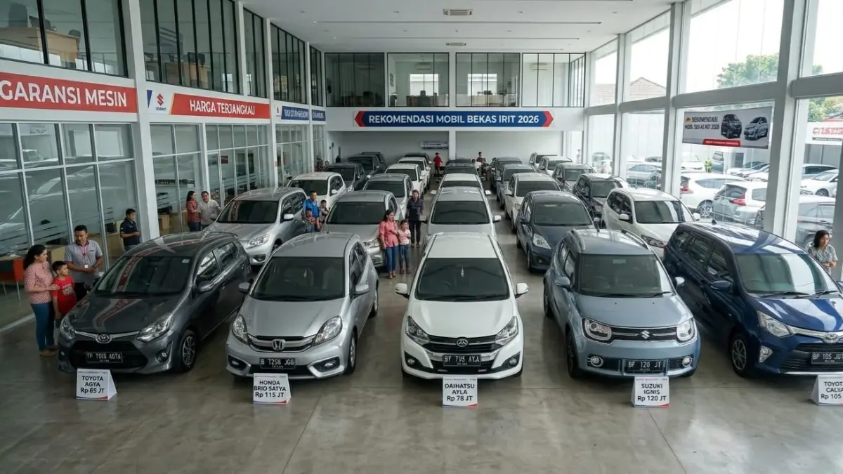 Mobil bekas 50 jutaan terbaik 2026 masih layak dibeli. Simak pilihan MPV, sedan, dan city car yang ramah kantong.