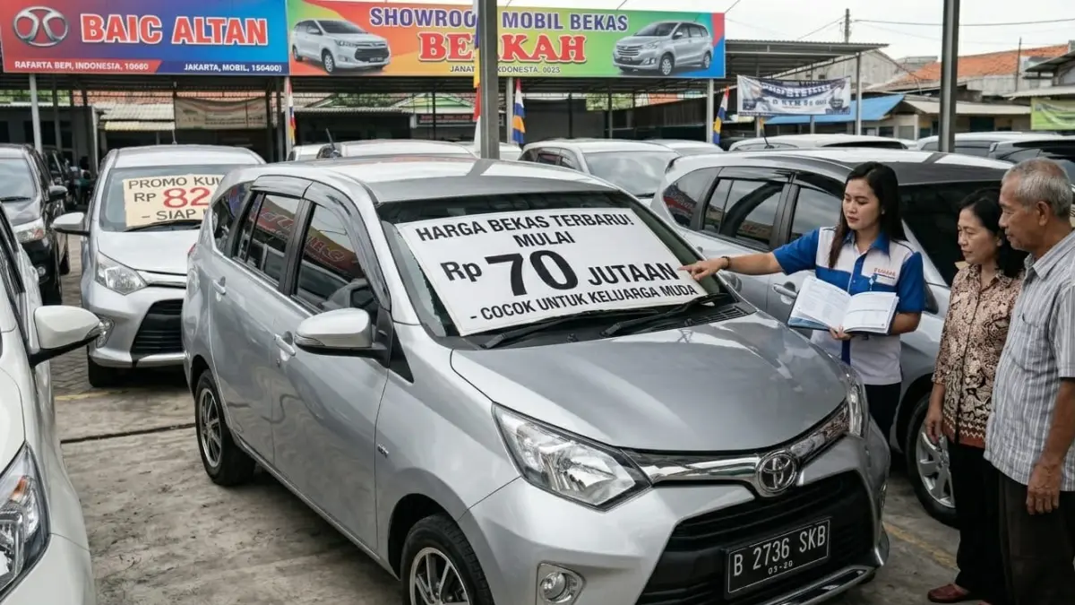 Toyota Calya harga bekas terbaru mulai Rp75 jutaan. Simak daftar harga, keunggulan, dan alasan MPV ini masih diburu.