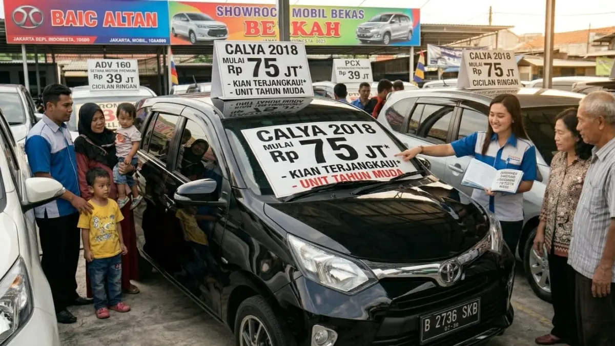 Toyota Calya harga bekas terbaru mulai Rp80 jutaan. Simak daftar harga, keunggulan, dan alasan mobil ini masih diburu.
