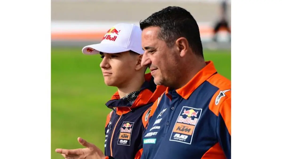 Brian Uriarte crash di tikungan terakhir Moto3 Hungaria, tak finis tapi tetap dapat 13 poin. Begini penjelasan aturan FIM.(pinterest)