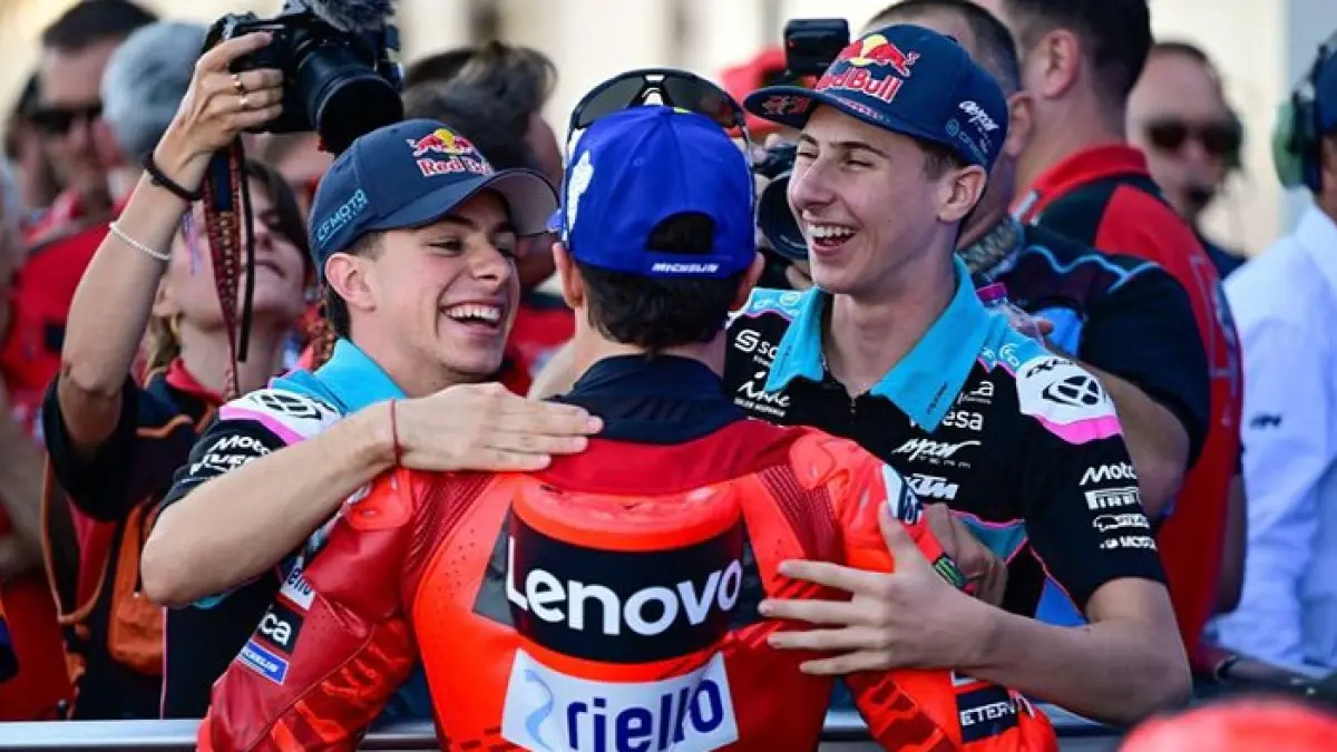 Jadwal MotoGP Hungaria 2026 dimulai 5 Juni. Feda Pratama masih berpeluang ke tiga besar Moto3, Marco Bezzecchi pimpin MotoGP.(Pinterest) 