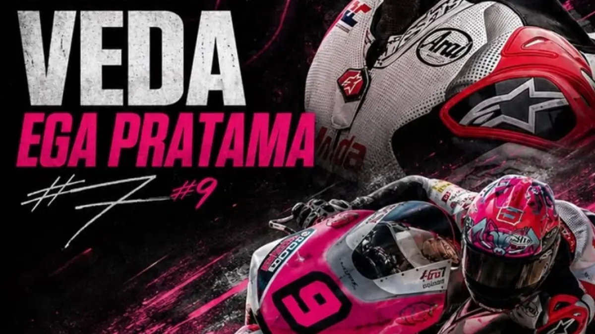 Klasemen Veda Ega Pratama 2026 bikin bangga. Pembalap Indonesia berpeluang masuk lima besar Moto3 dunia di GP Ceko. (PINTEREST)