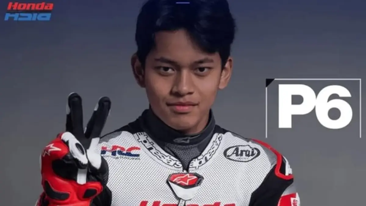 Veda Ega Pratama Rookie Moto3 tampil sensasional pada musim 2026. Debut impresifnya bikin dunia balap menoleh ke Indonesia. (PINTEREST)