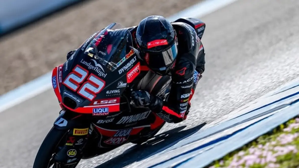 Daftar pembalap Moto3 2026 lengkap. Veda Ega Pratama, Brian Uriarte, Maximo Quiles, hingga Hakim Danis siap bersaing musim ini.(Gemini AI)