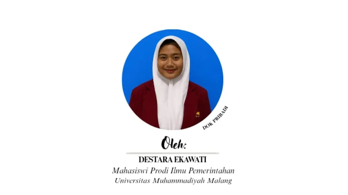 Destara Ekawati, Mahasiswi Prodi Ilmu Pemerintahan UMM Malang.