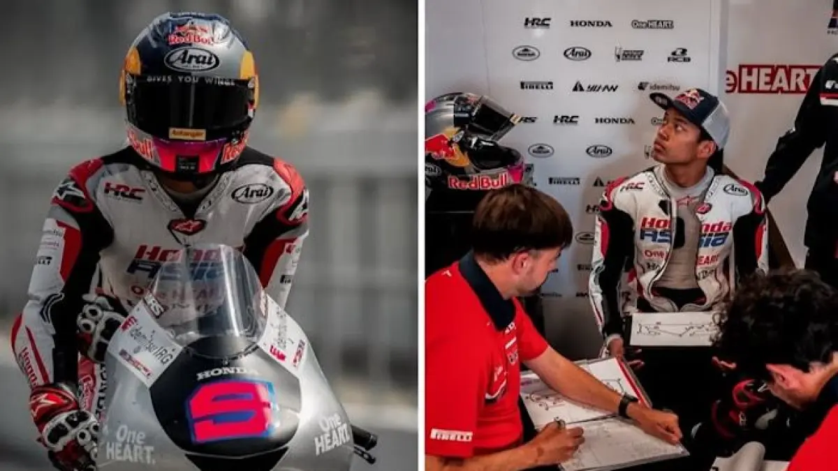 Feda Ega Pratama siap tampil di Moto3 Mugello 2026. Honda Team Asia lakukan evaluasi untuk raih hasil terbaik di Italia.(pinterest)