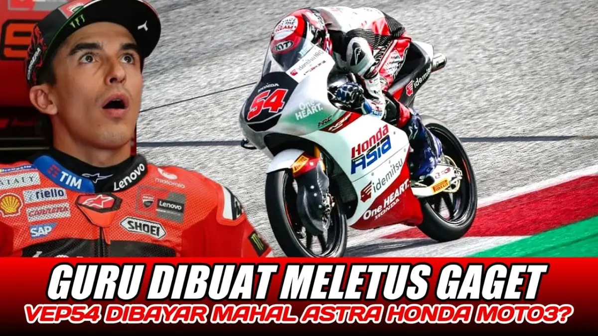 Gaji Veda Ega Pratama disebut sudah fantastis meski belum kontrak Moto3. Sponsor besar dan masa depan MotoGP jadi sorotan. (Youtube. com)