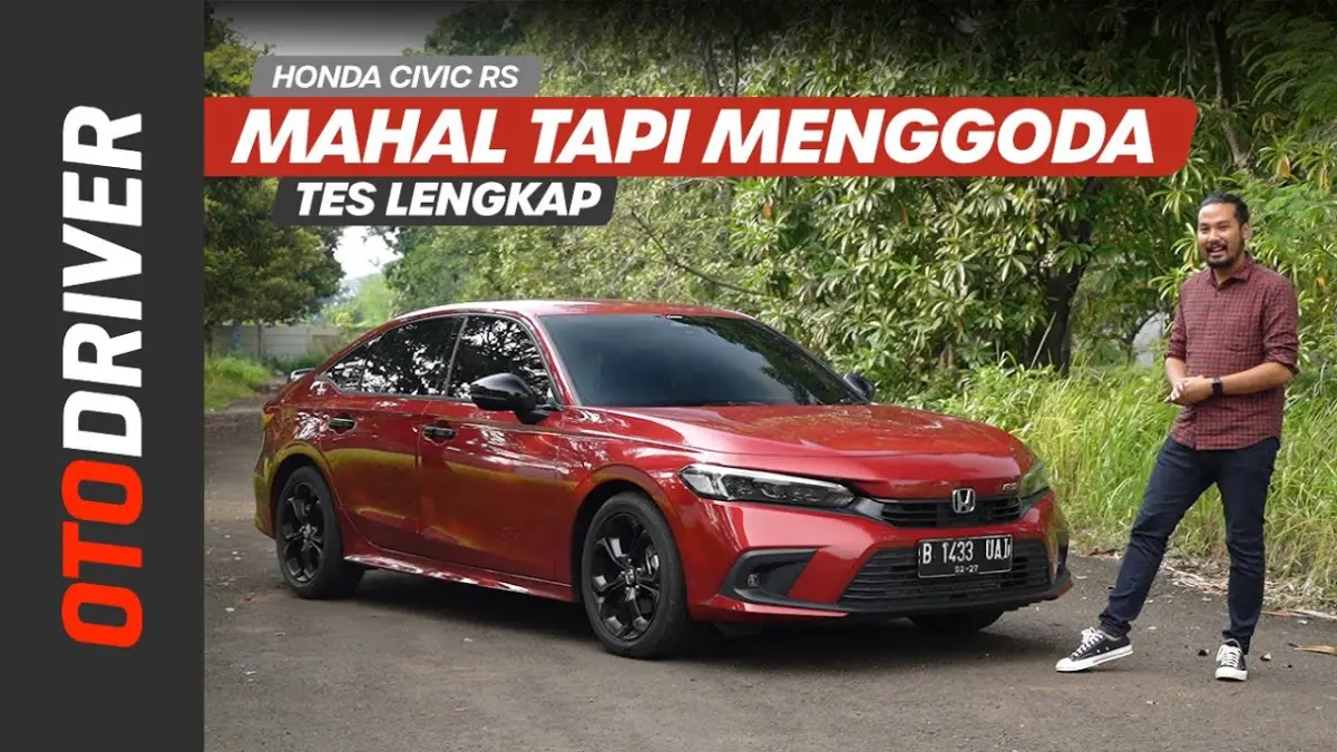 Honda Civic RS 2025 punya tenaga 178 PS, konsumsi BBM irit, dan fitur Honda Sensing yang bikin sedan ini makin menarik. (Youtube. com)