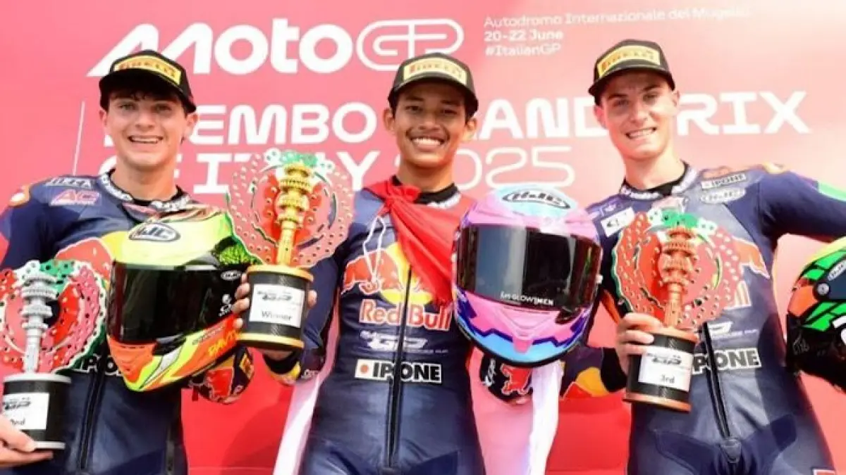 Live Trans7 hari ini! Veda Ega Pratama jalani misi kebangkitan di Moto3 Ceko 2026 usai gagal meraih poin di Hungaria.(pinterest)