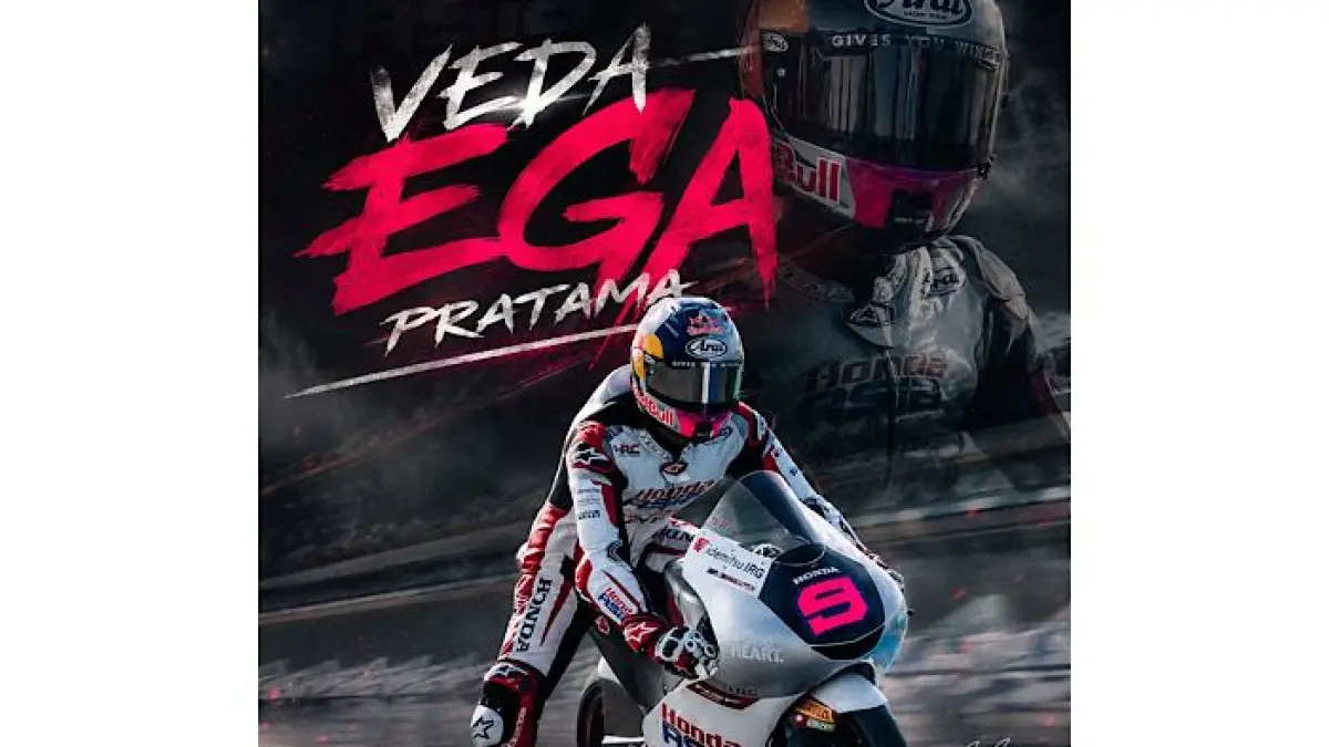 Veda Ega Pratama cetak sejarah di Moto3 Brno 2026. Podium perdana rider Indonesia ini bikin Honda dan dunia balap gempar.(pinterest)