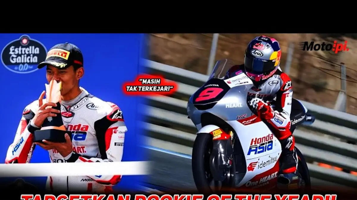 Veda Ega Pratama gagal finis di Moto3 Amerika, namun masih memimpin klasemen rookie 2026 dan unggul dari rival-rivalnya. (Youtube. com)
