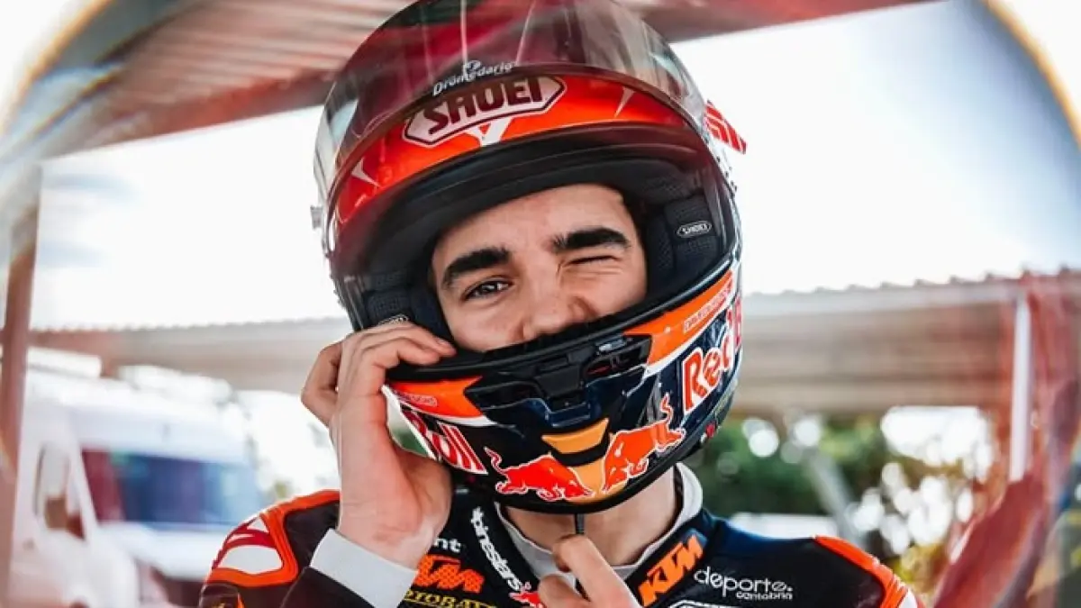Feda Ega Pratama kembali jadi sorotan usai insiden dengan Brian Uriarte di Moto3. Publik menunggu hasil investigasi steward.(Pinterest) 