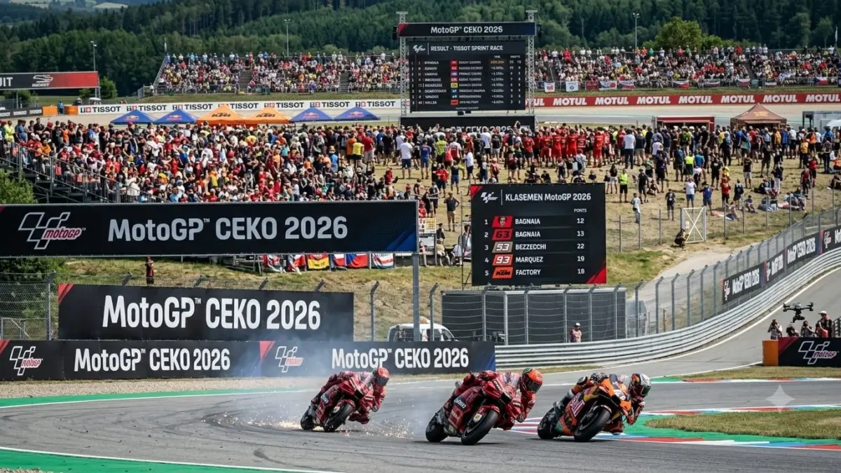 Jadwal MotoGP Ceko 2026 di Brno resmi diumumkan. Seri ini diprediksi menjadi penentu persaingan gelar juara dunia.