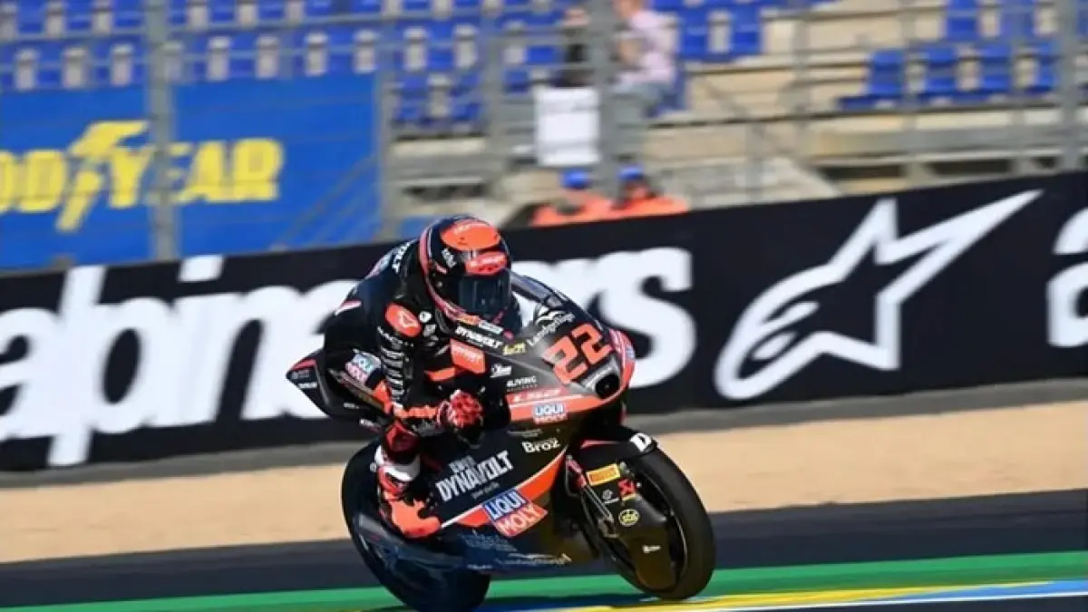 Veda Ega Pratama meraih podium di Le Mans dan memangkas jarak dengan Alvaro Carpe. Perebutan gelar Moto3 semakin panas. (Pinterest) 