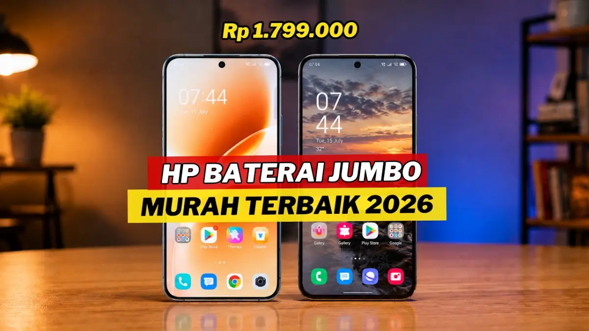 HP baterai jumbo murah 1-2 jutaan terbaik 2026 hadir dengan kapasitas hingga 7.000 mAh. Simak 8 rekomendasi terbaiknya di sini. (Youtube. com)