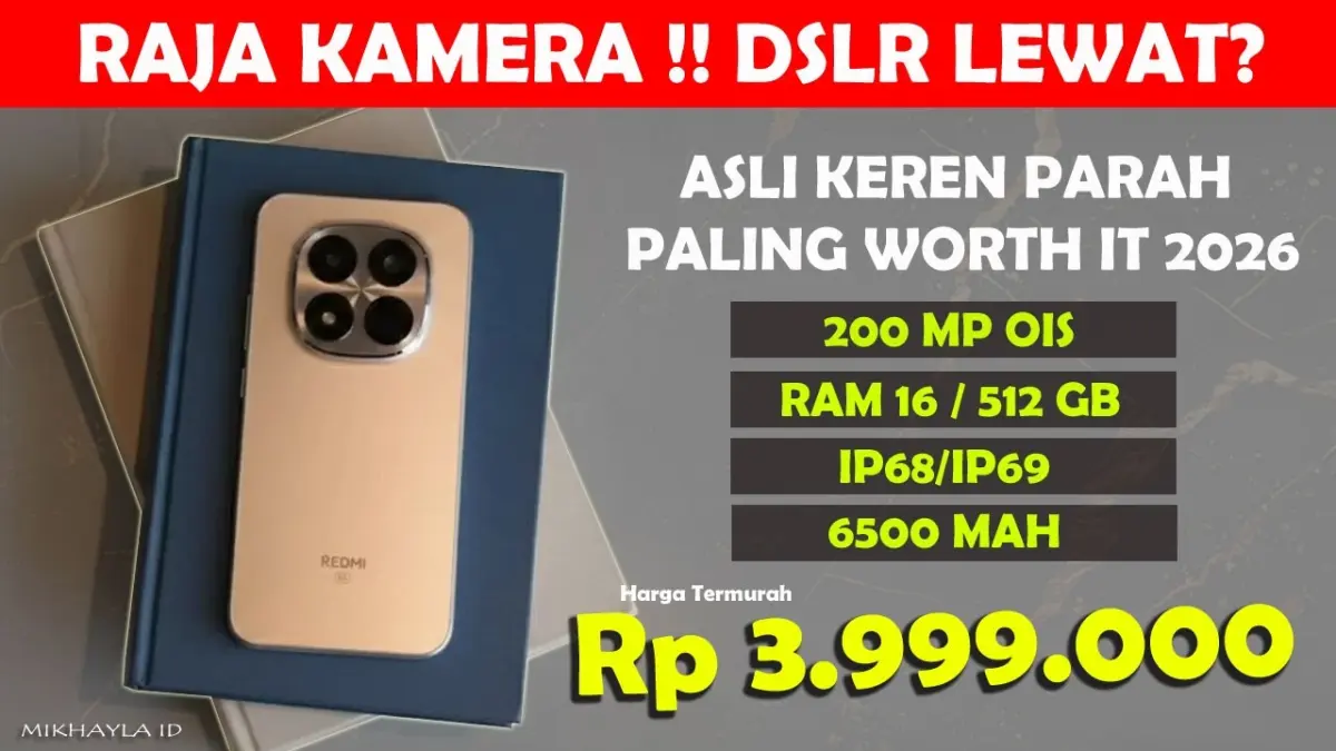 HP kamera 200 MP OIS terbaik 2026 hadir dari Redmi, Vivo hingga Oppo. Simak rekomendasi lengkap beserta kisaran harganya. (Youtube. com)