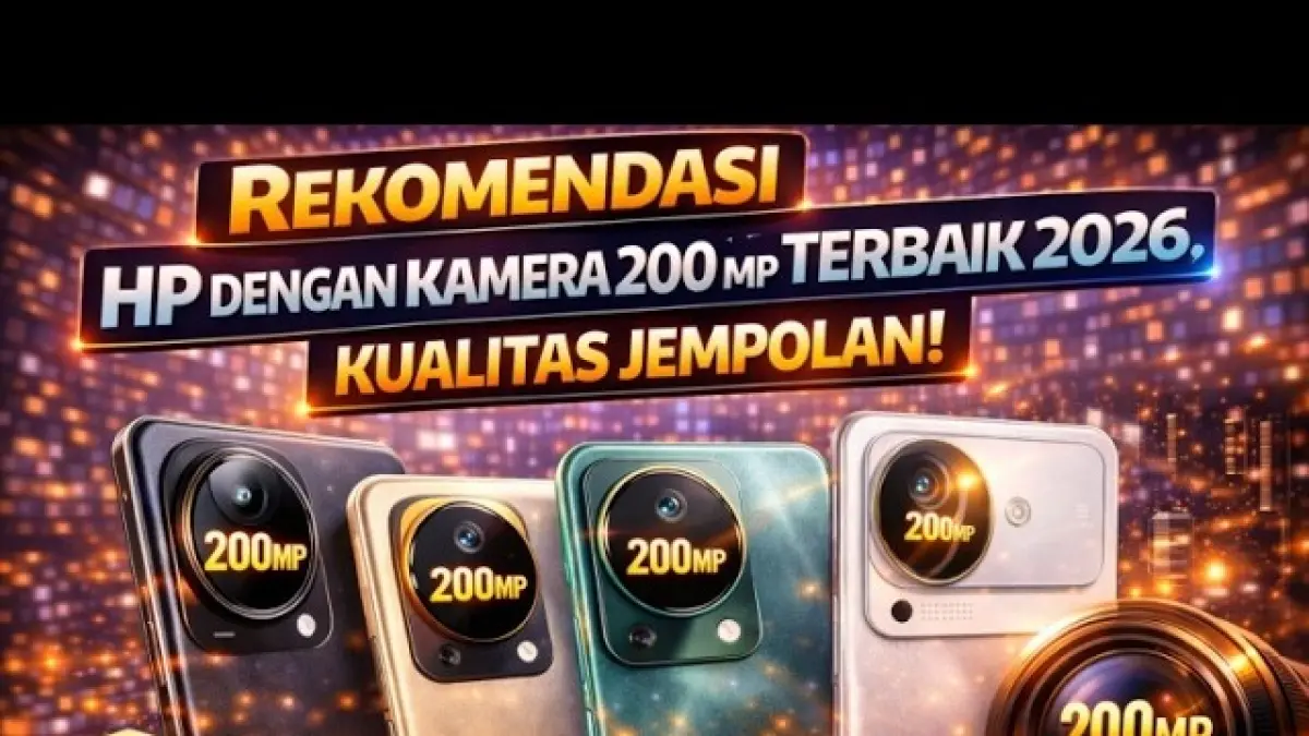 HP kamera 200 MP terbaik 2026 hadir dari Redmi, Infinix, Realme hingga Motorola. Simak spesifikasi dan harga terbarunya. (Youtube. com)