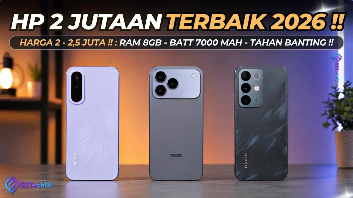 HP terbaik di bawah Rp2,5 juta 2026 hadir dengan spek gahar, baterai jumbo, layar 144 Hz, dan performa gaming yang menggiurkan. (Youtube. com)