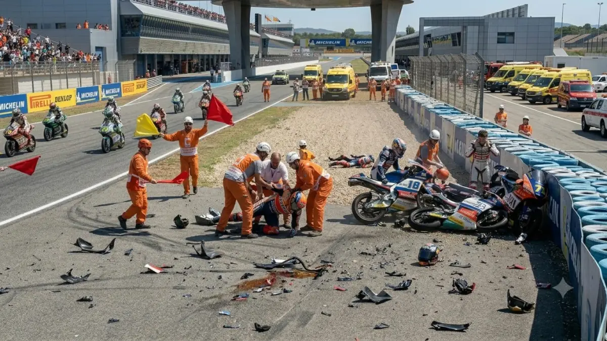 Moto3 terparah sepanjang era Grand Prix, dari kecelakaan massal hingga insiden yang memicu perubahan regulasi keselamatan.
