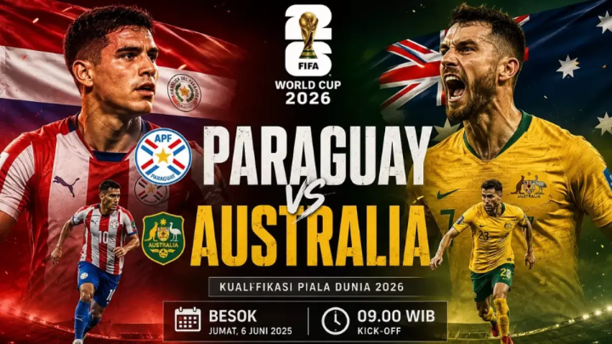 Paraguay dan Australia akan menghadapi tiket 32 ​​besar, laga penentu diprediksi akan berlangsung musim dingin hingga peluit akhir. (koran-gala.id)