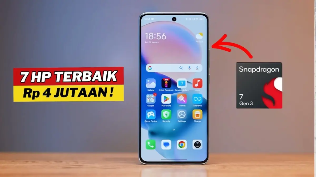 HP 4 jutaan terbaik Maret 2026 hadir dari Redmi, Samsung, Motorola hingga Infinix. Simak 7 rekomendasi paling worth it. (Youtube. com)