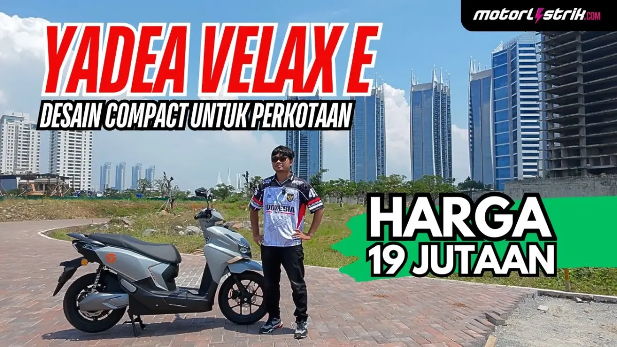 Review Yadea Velax Entry lengkap, motor listrik dengan fitur premium, aplikasi pintar, dan kualitas bodi terbaik. Simak plus minusnya. (Youtube. com)